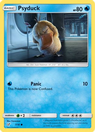 Psyduck (Holo Common) 007/18 - Holofoil Detective Pikachu - Common