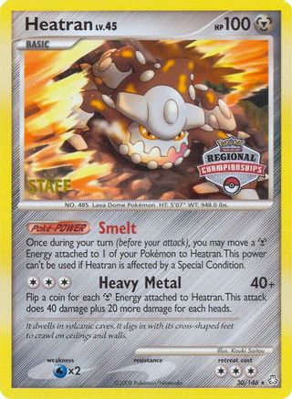 Heatran 030/146 League & Championship Cards - Promo