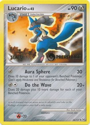 Lucario 053/127 Diamond and Pearl Promos - Promo