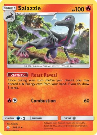 Salazzle 031/214 SM Unbroken Bonds - Rare
