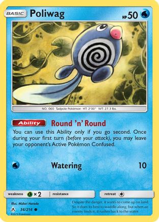 Poliwag (36) 036/214 SM Unbroken Bonds - Common