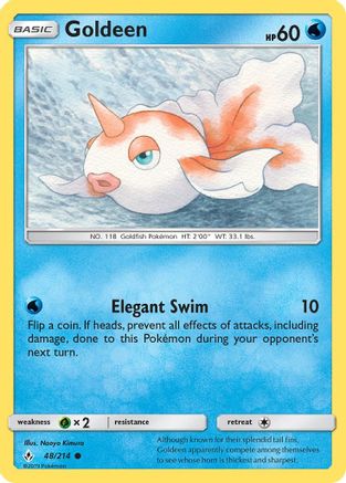 Goldeen 048 - Reverse Holofoil SM Unbroken Bonds - Common