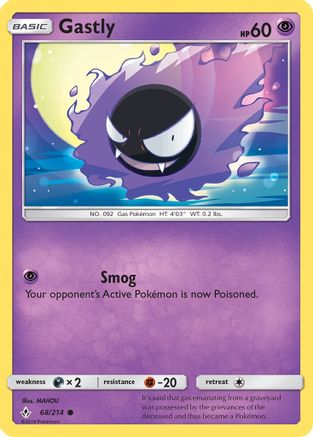Gastly (68) 068/214 SM Unbroken Bonds - Common