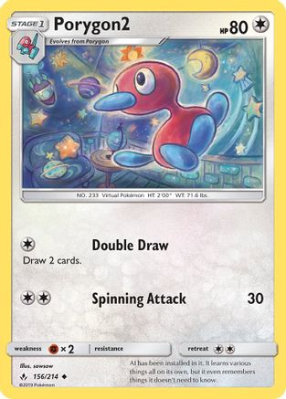 Porygon2 156/214 SM Unbroken Bonds - Uncommon