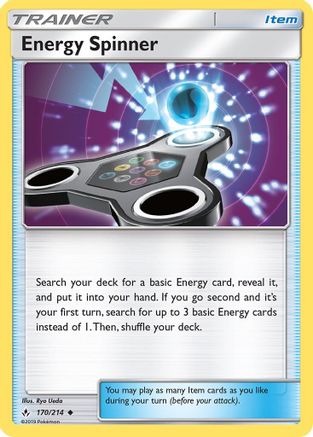 Energy Spinner 170/214 SM Unbroken Bonds - Uncommon