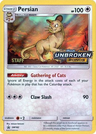 Persian SM182 - Holofoil SM Promos - Promo