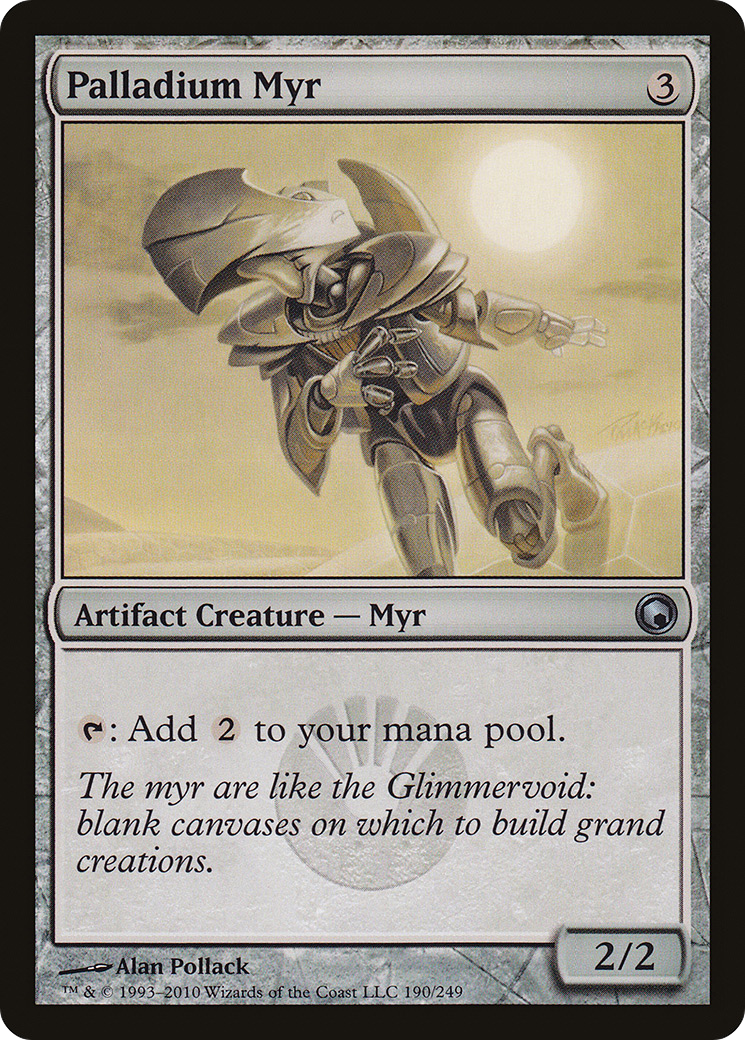 Palladium Myr (SOM-190) - Scars of Mirrodin Foil