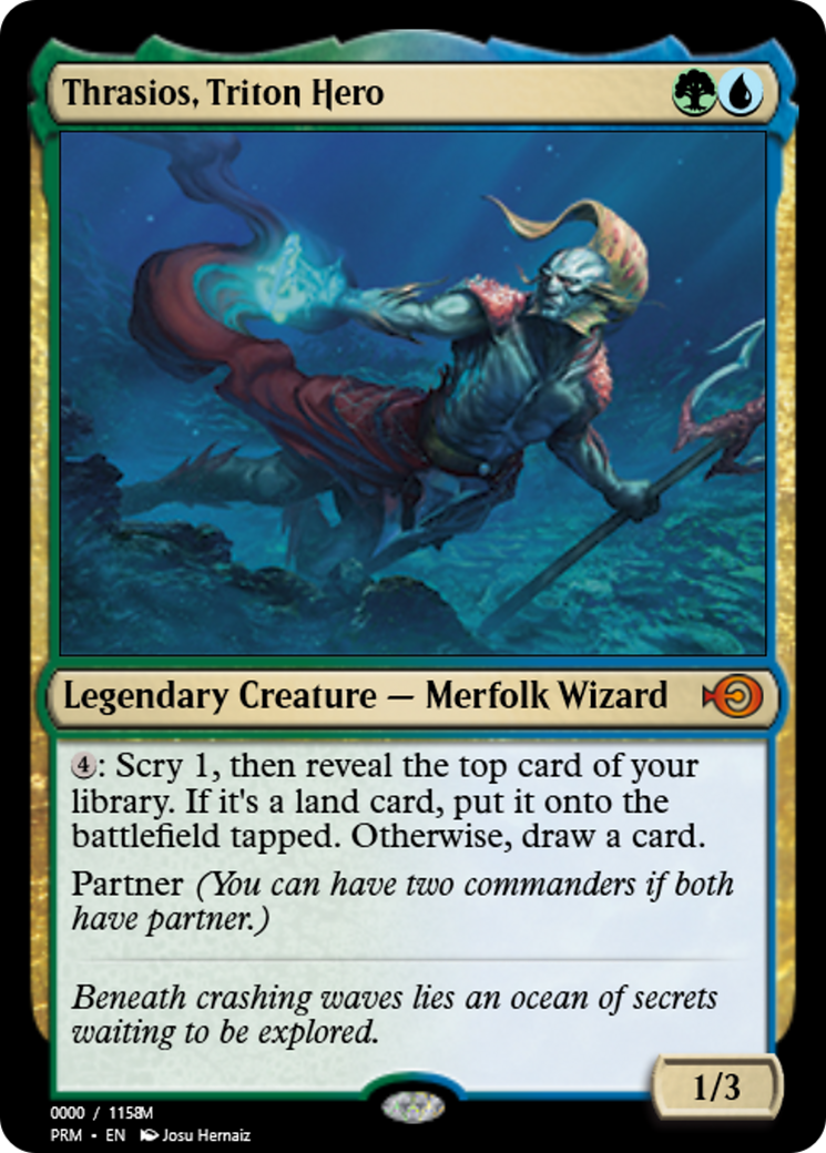 Thrasios, Triton Hero (PRM-86178) - Magic Online Promos