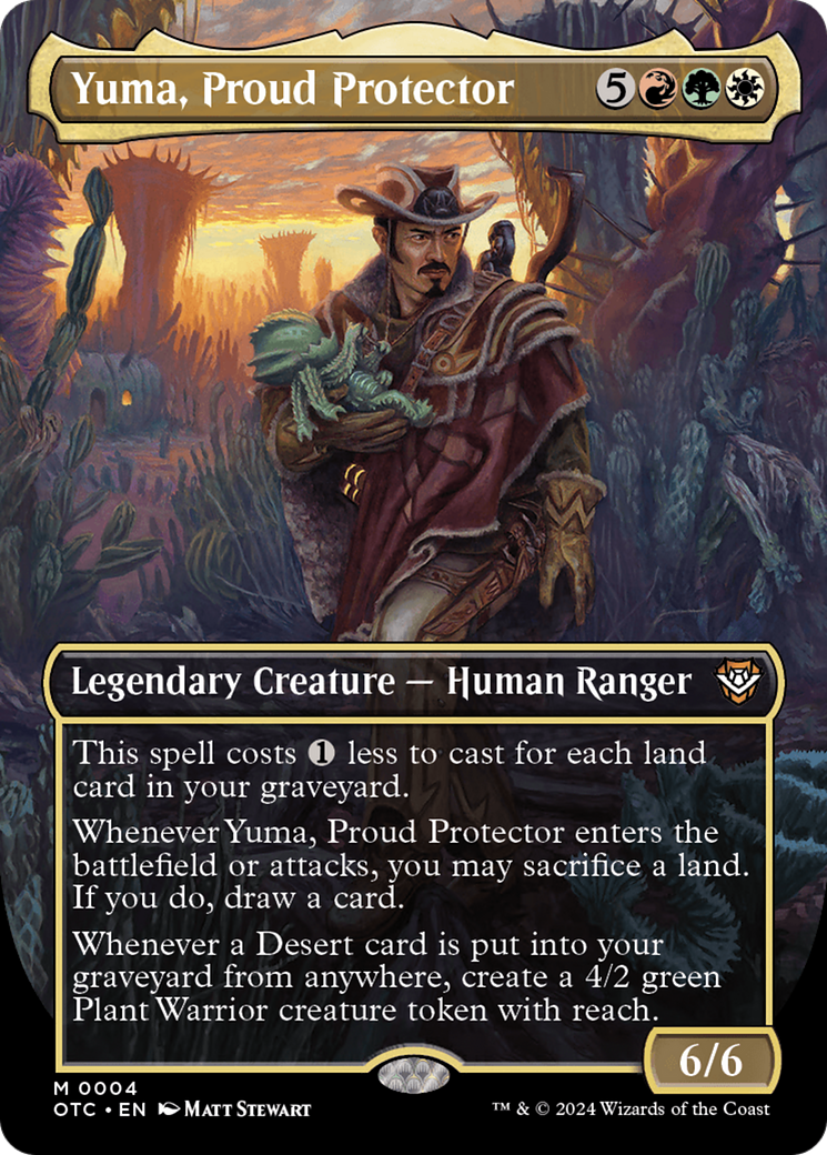 Yuma, Proud Protector (Borderless) (OTC-004) - Outlaws of Thunder Junction Commander (Borderless)