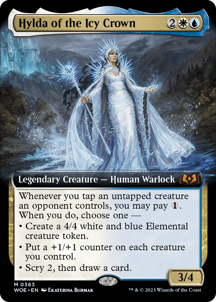 Hylda of the Icy Crown (Extended Art) (WOE-363) - Wilds of Eldraine: (Extended Art) Foil