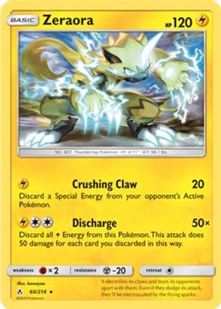 Zeraora 060/214 - Holofoil Deck Exclusives - Holo Rare