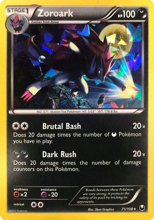 Zoroark 071/108 - Holofoil Deck Exclusives - Holo Rare