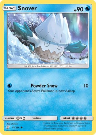 Snover 041/236 - Reverse Holofoil SM Unified Minds - Common
