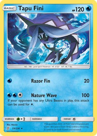 Tapu Fini 053/236 SM Unified Minds - Rare
