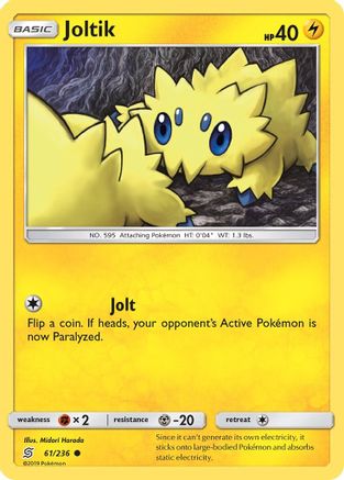 Joltik 061/236 - Reverse Holofoil SM Unified Minds - Common