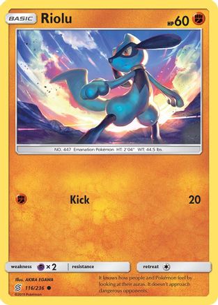 Riolu (116) 116/236 SM Unified Minds - Common