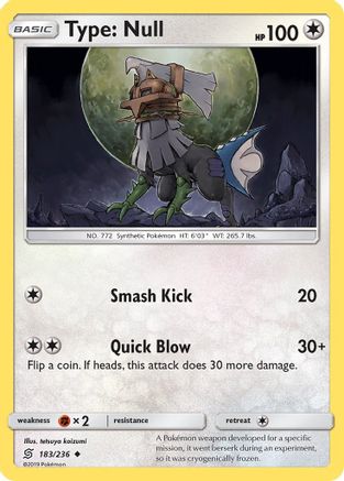 Type: Null 183/236 SM Unified Minds - Uncommon