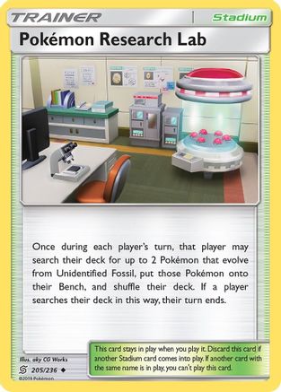 Pokemon Research Lab 205/236 - Reverse Holofoil SM Unified Minds - Uncommon