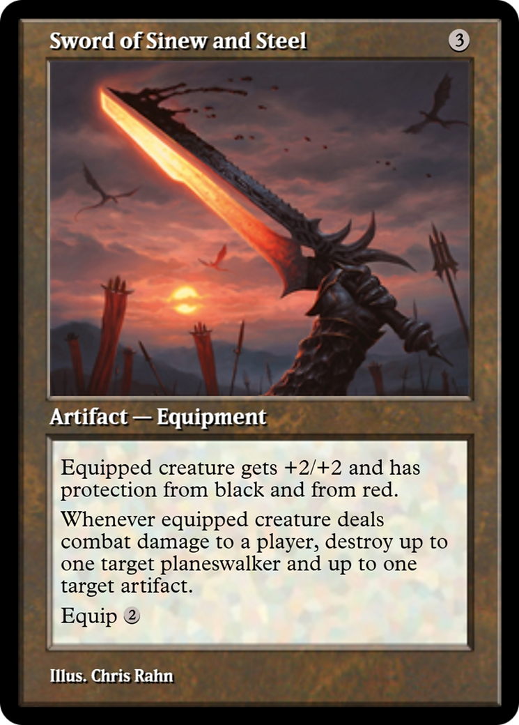 Sword of Sinew and Steel (PRM-91363) - Magic Online Promos Foil