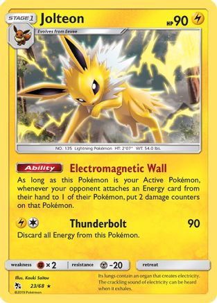 Jolteon 023/68 Hidden Fates - Rare