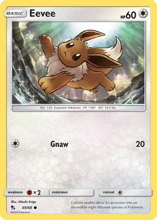 Eevee (49) 049/68 Hidden Fates - Common