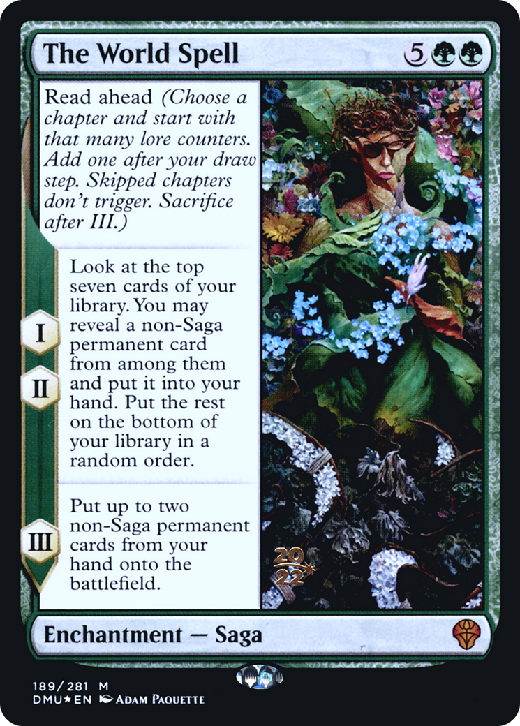 The World Spell (PRE-189S) - Dominaria United Promos Foil