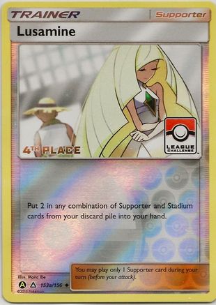 Lusamine 153a/156 - Reverse Holofoil League & Championship Cards - Promo