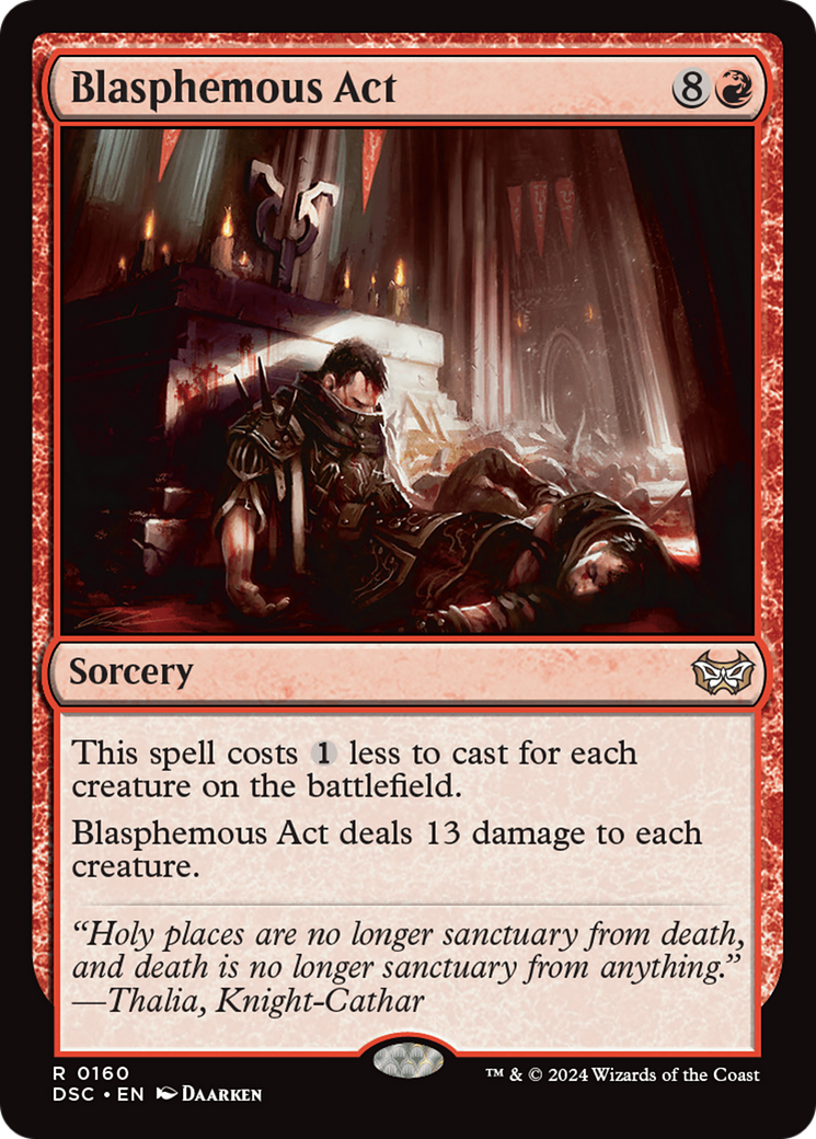 Blasphemous Act (DSC-160) - Duskmourn: House of Horror Commander