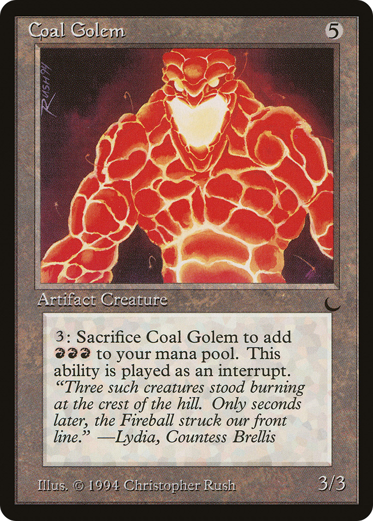 Coal Golem (DRK-099) - The Dark