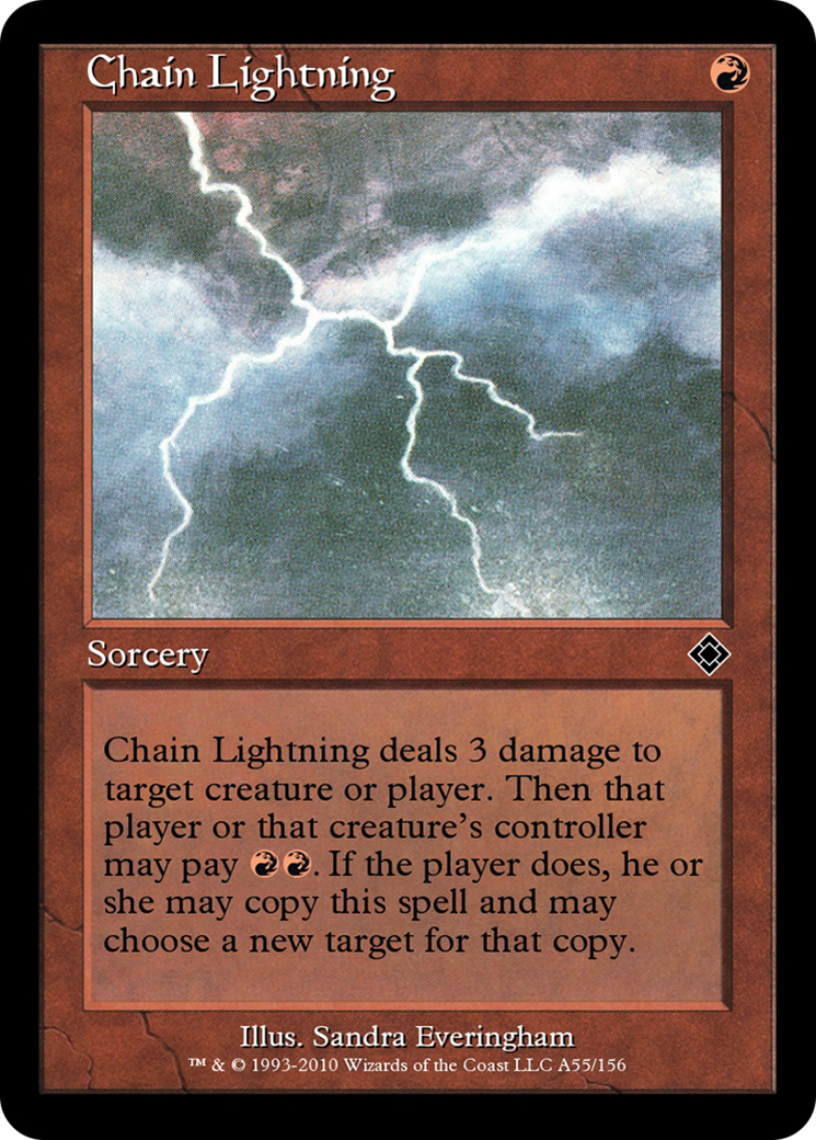 Chain Lightning (TD0-A55) - Magic Online Theme Decks