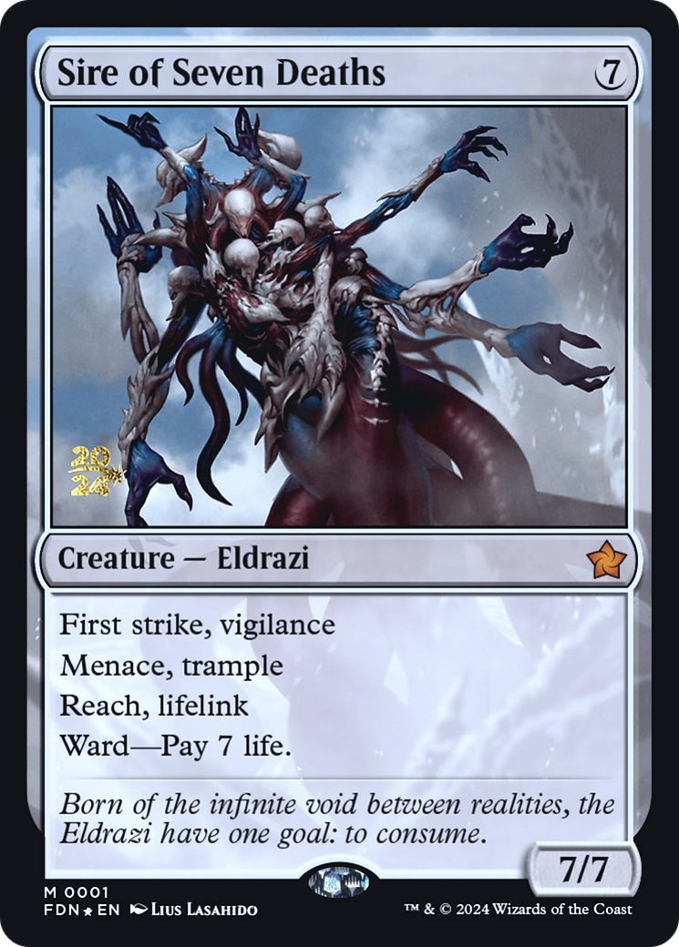 Sire of Seven Deaths (PRE-01S) - Foundations Promos Foil