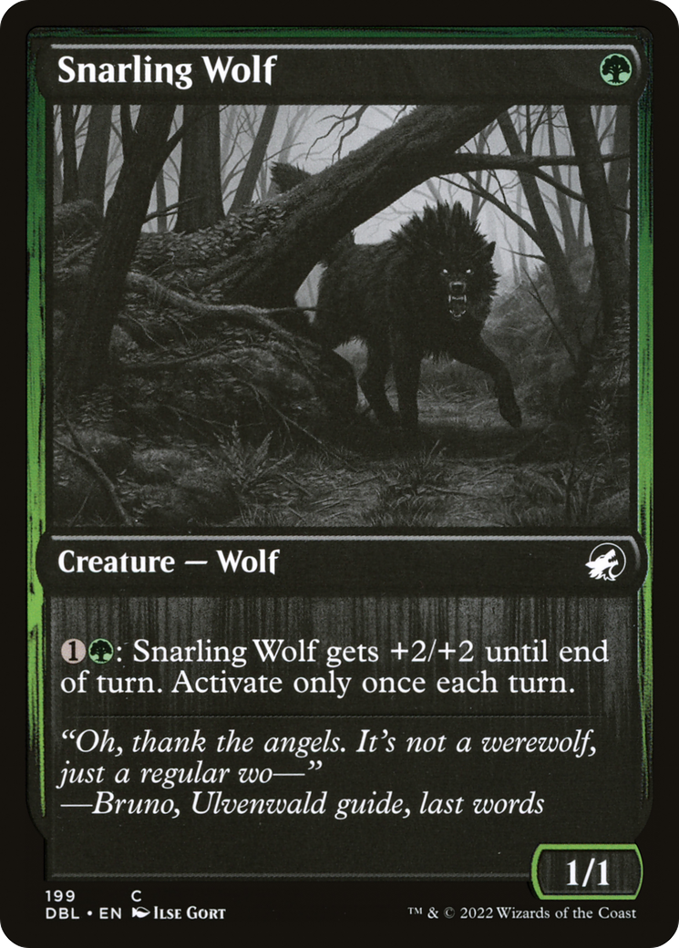 Snarling Wolf (199) (DBL-199) - Innistrad: Double Feature
