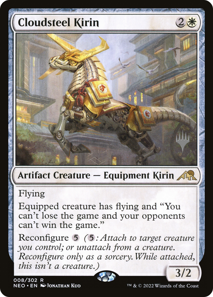 Cloudsteel Kirin (PPNEO-08P) - Kamigawa: Neon Dynasty Promos