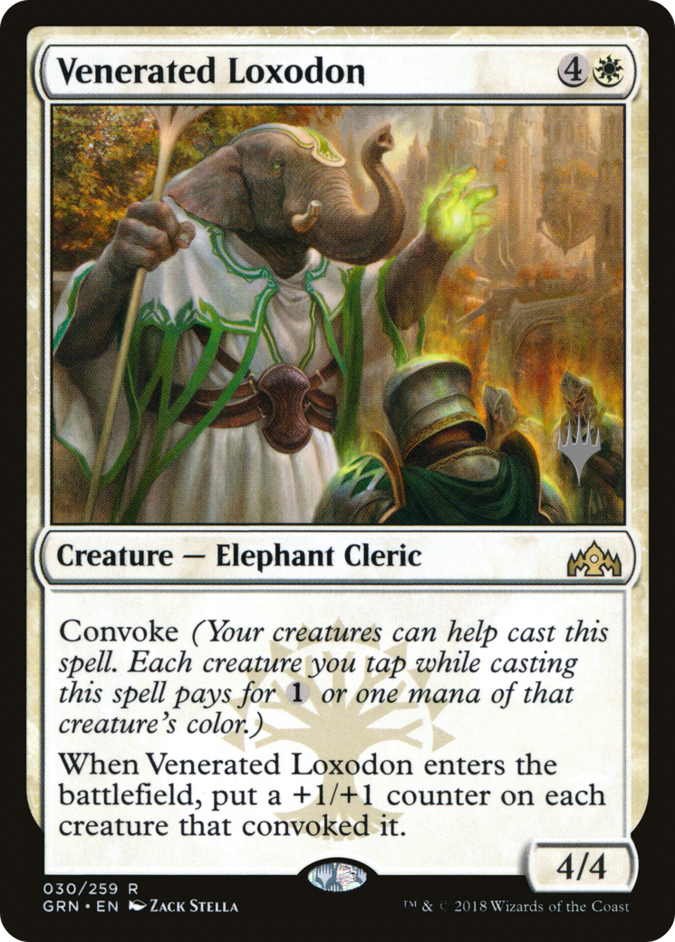 Venerated Loxodon (PPTHB-30P) - Guilds of Ravnica Promos