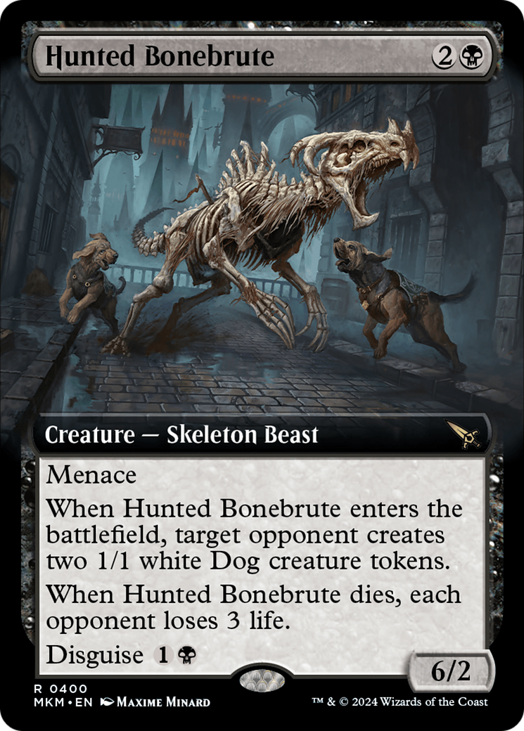Hunted Bonebrute (Extended Art) (MKM-400) - Murders at Karlov Manor: (Extended Art) Foil