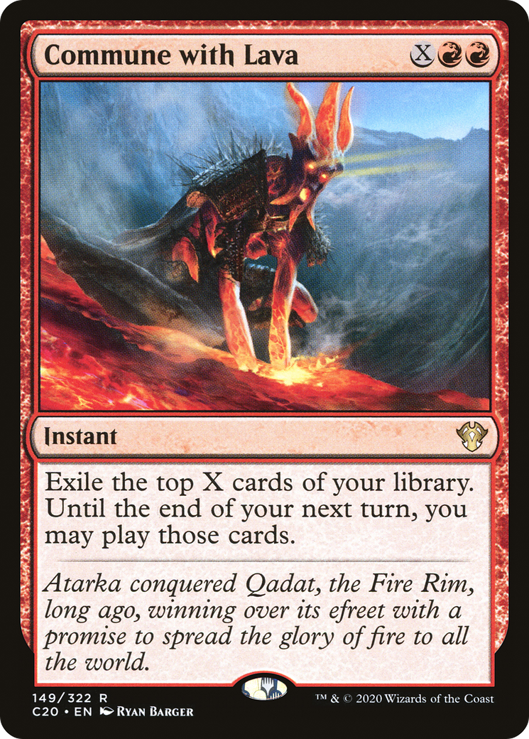 Commune with Lava (C20-149) - Commander 2020