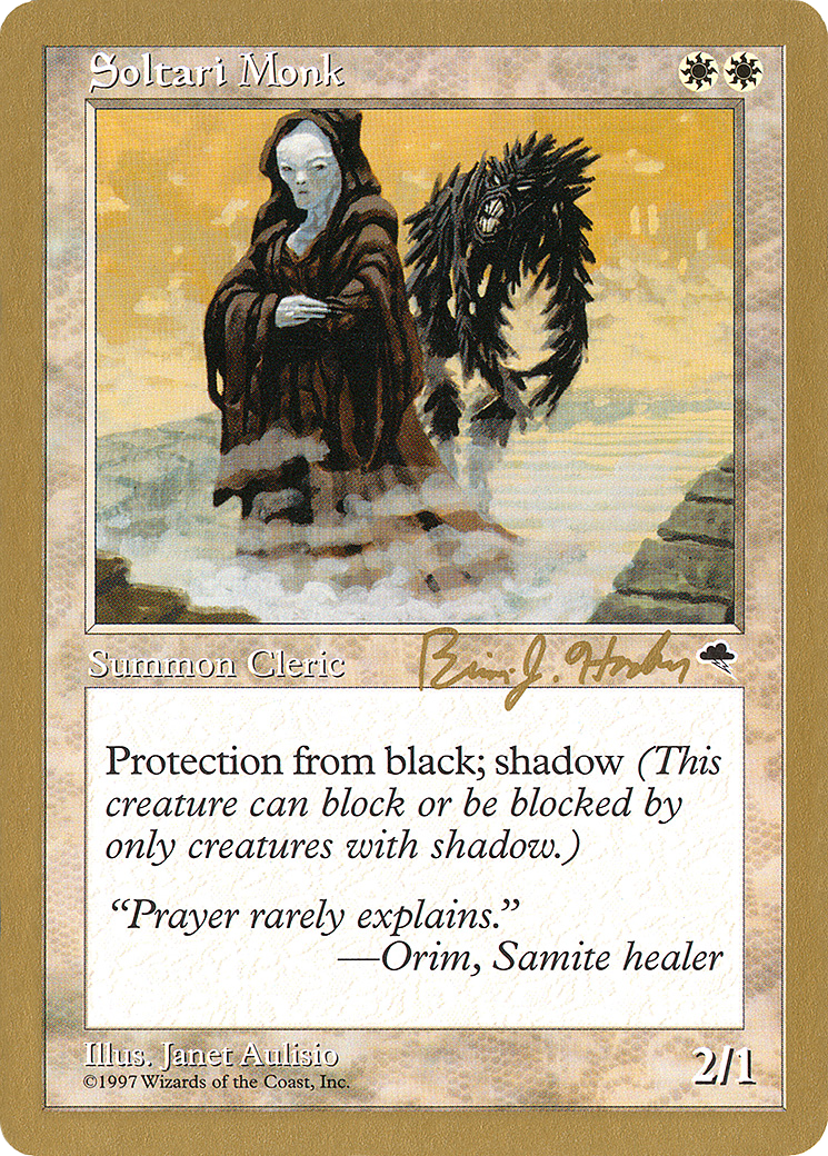 Soltari Monk - 1998 Brian Hacker (TMP) (WCD-) - World Championship Decks 1998