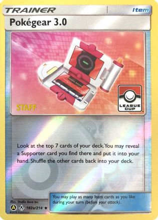 Pokegear 3.0 182a/214 - Reverse Holofoil League & Championship Cards - Promo