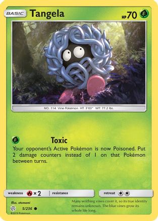 Tangela 005/236 - Reverse Holofoil SM Cosmic Eclipse - Common