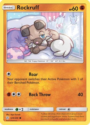 Rockruff 123/236 SM Cosmic Eclipse - Common