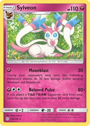 Sylveon 155/236 SM Cosmic Eclipse - Rare