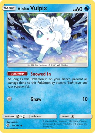 Alolan Vulpix 039/236 SM Cosmic Eclipse - Common