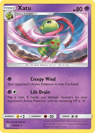 Xatu 079 - Reverse Holofoil SM Cosmic Eclipse - Rare