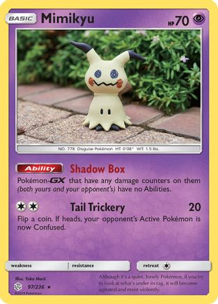 Mimikyu (97) 097/236 - Reverse Holofoil SM Cosmic Eclipse - Rare