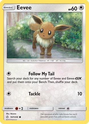 Eevee 167/236 SM Cosmic Eclipse - Common