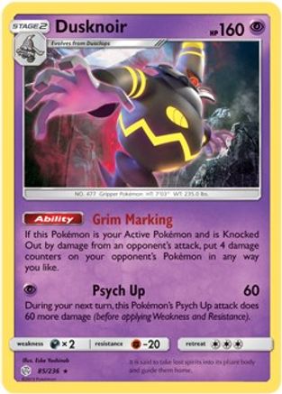 Dusknoir 085/236 Deck Exclusives - Rare