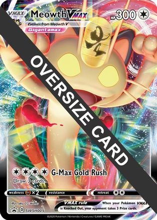 Meowth VMAX SWSH005 - Holofoil Jumbo Cards - Promo