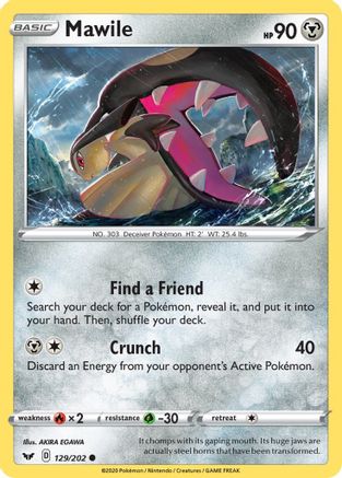Mawile 129/202 SWSH01 Sword & Shield Base Set - Common
