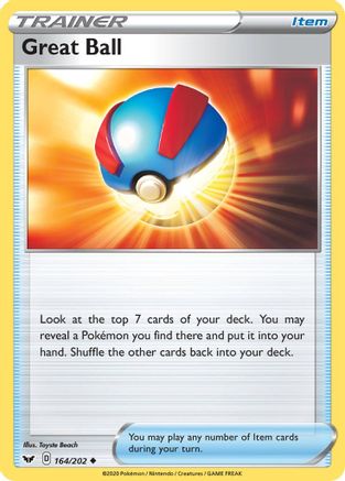 Great Ball 164/202 SWSH01 Sword & Shield Base Set - Uncommon
