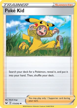 Poke Kid 173/202 SWSH01 Sword & Shield Base Set - Uncommon